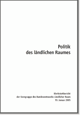 Publikation Politik des ländlichen Raumes: Werkstattbericht