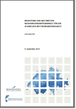 Publikation Bedeutung der weltweiten Ressourcenverfügbarkeit für die Schweizer Wettbewerbsfähigkeit