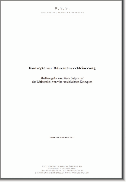 Publikation Konzepte zur Bauzonenverkleinerung