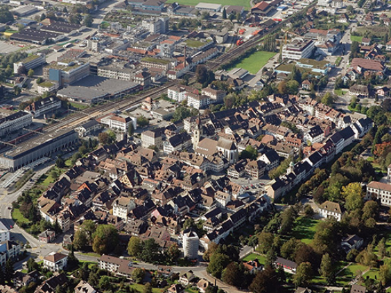 Der Perimeter des Modellvorhabens umfasst die drei Kernstädte Aarau, Olten und Zofingen (auf dem Foto: die Altstadt von Zofingen).