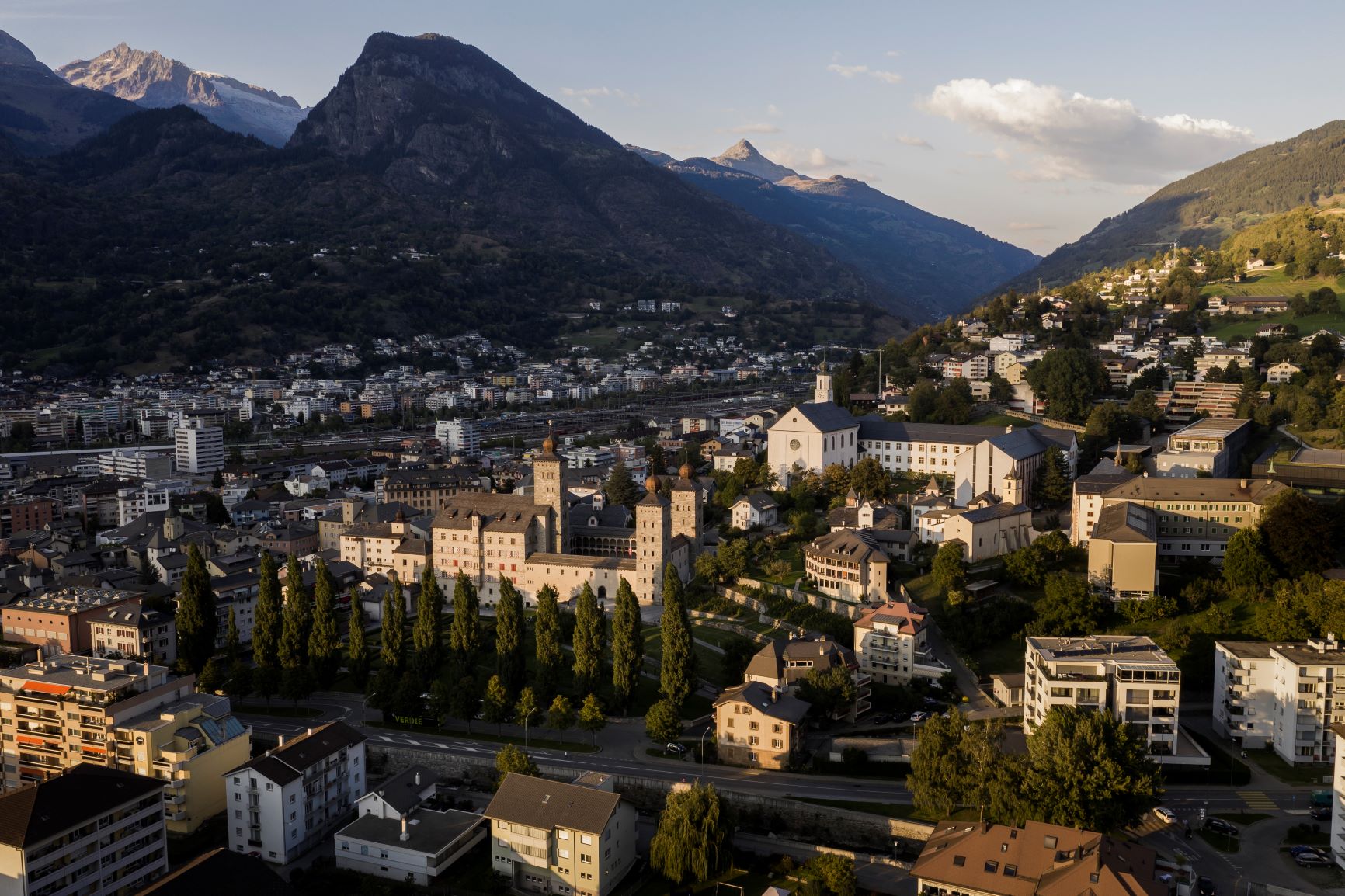 Panoramabild von Brig
