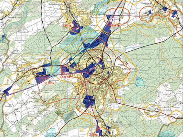 Les onze communes de l’agglomération de Langenthal ont analysé les sites qui se prêtaient le mieux à une zone régionale pour l’emploi.