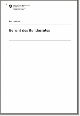 Publikation Bericht des Bundesrates generell