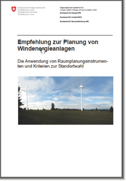 Publication Recommandations pour la planification d’installations éoliennes