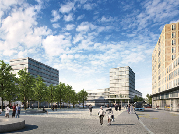 Visualizzazione: Tra Emmen e il quartiere Littau di Lucerna vi è la possibilità di strutturare un nuovo nucleo cittadino.