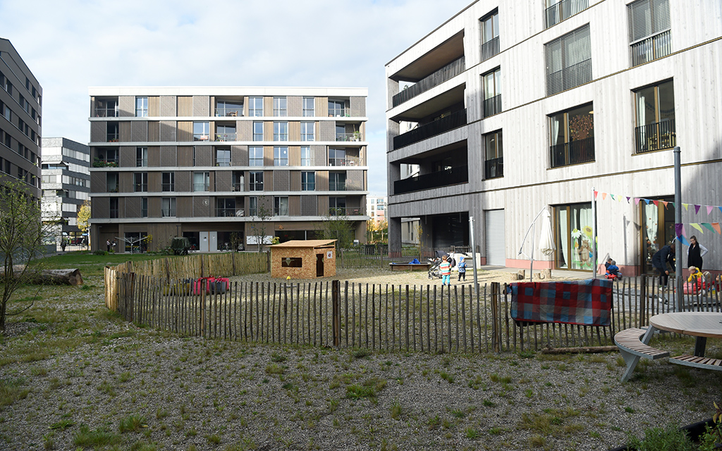 Le quartier d’Erlenmatt à Bâle est agréable pour les enfants, sans être un ghetto.